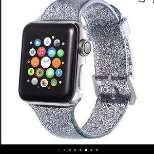 Silicone Glitter Apple Watch Strap